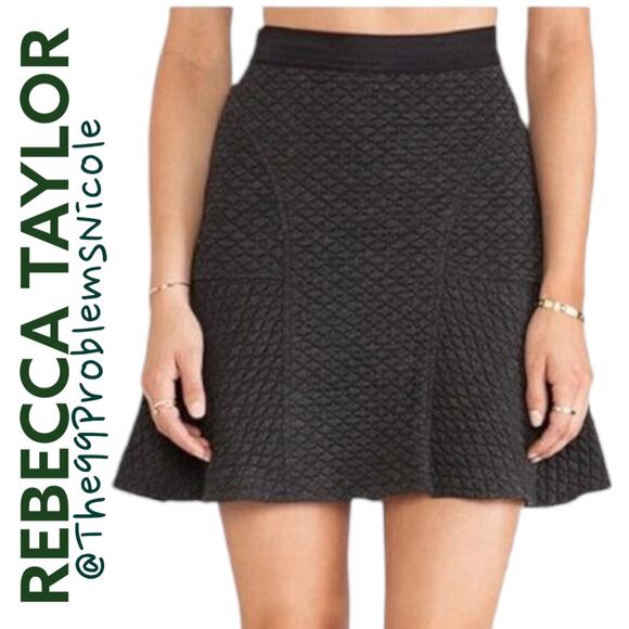 Rebecca Taylor Textured Flounce Mini skirt - Picture 1 of 7